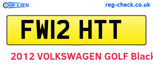 FW12HTT are the vehicle registration plates.