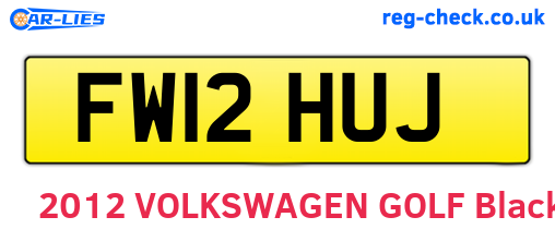 FW12HUJ are the vehicle registration plates.