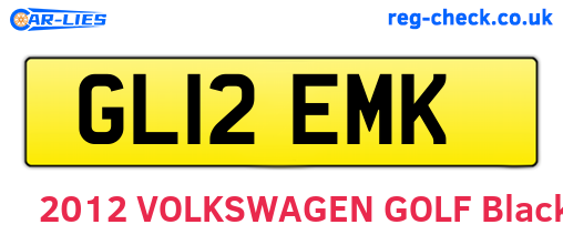GL12EMK are the vehicle registration plates.