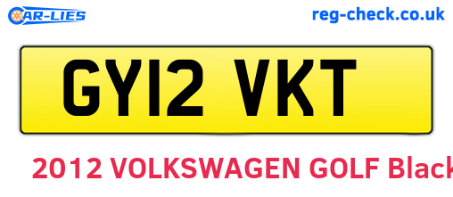 GY12VKT are the vehicle registration plates.