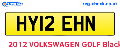 HY12EHN are the vehicle registration plates.