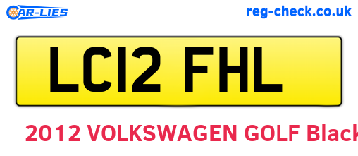 LC12FHL are the vehicle registration plates.