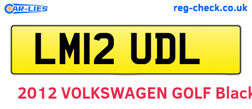LM12UDL are the vehicle registration plates.
