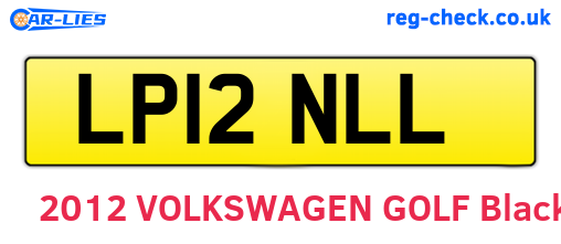 LP12NLL are the vehicle registration plates.
