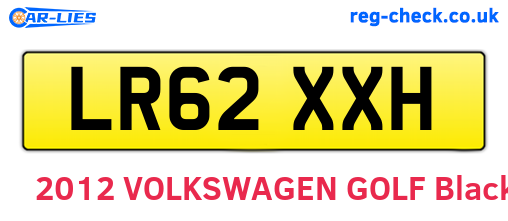 LR62XXH are the vehicle registration plates.