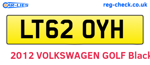 LT62OYH are the vehicle registration plates.