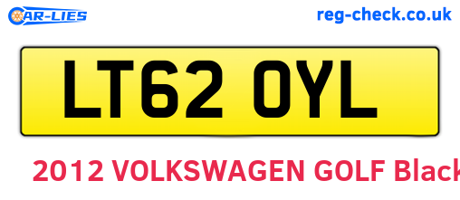 LT62OYL are the vehicle registration plates.