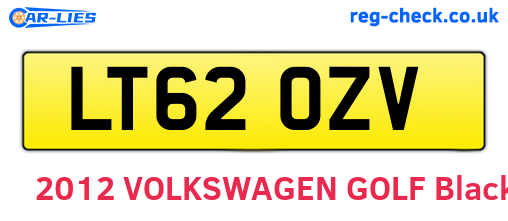 LT62OZV are the vehicle registration plates.