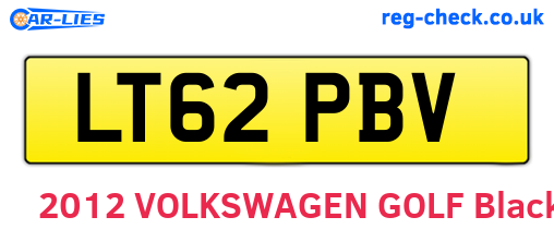 LT62PBV are the vehicle registration plates.