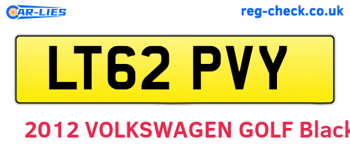 LT62PVY are the vehicle registration plates.