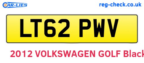 LT62PWV are the vehicle registration plates.