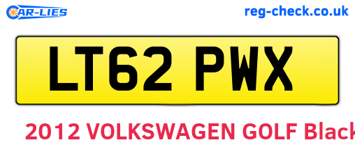 LT62PWX are the vehicle registration plates.
