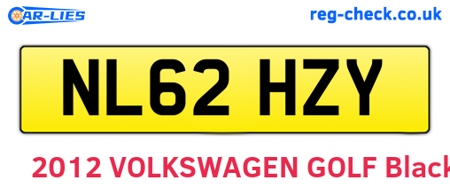 NL62HZY are the vehicle registration plates.