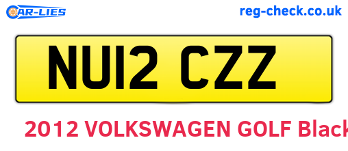 NU12CZZ are the vehicle registration plates.