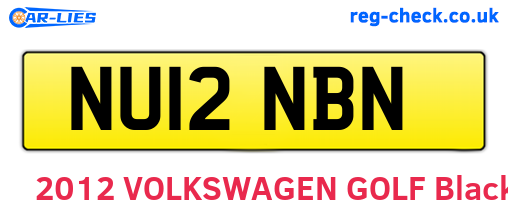 NU12NBN are the vehicle registration plates.