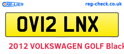 OV12LNX are the vehicle registration plates.