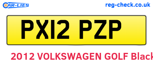 PX12PZP are the vehicle registration plates.