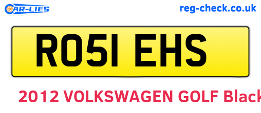 RO51EHS are the vehicle registration plates.