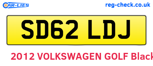 SD62LDJ are the vehicle registration plates.