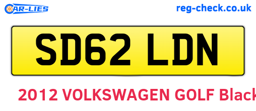 SD62LDN are the vehicle registration plates.