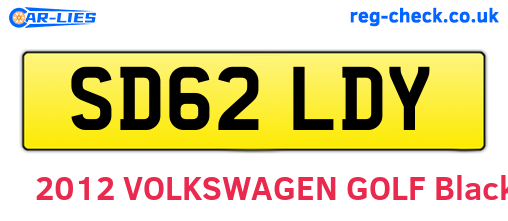 SD62LDY are the vehicle registration plates.