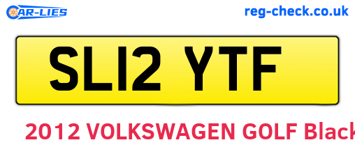 SL12YTF are the vehicle registration plates.