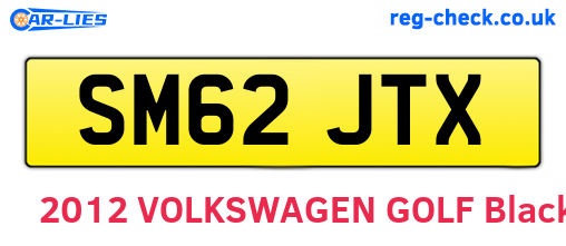 SM62JTX are the vehicle registration plates.