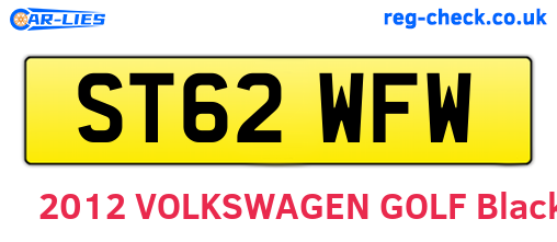 ST62WFW are the vehicle registration plates.