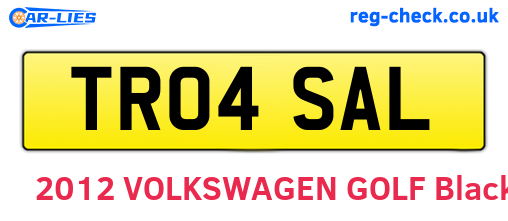 TR04SAL are the vehicle registration plates.