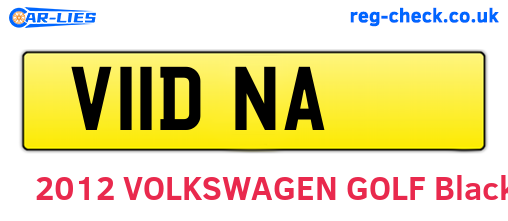 V11DNA are the vehicle registration plates.