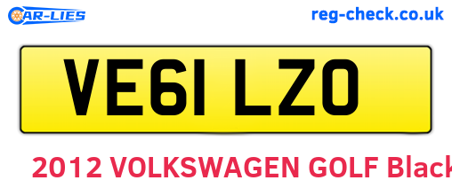VE61LZO are the vehicle registration plates.