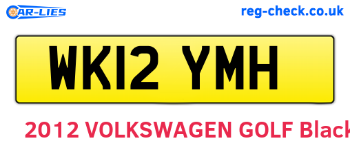 WK12YMH are the vehicle registration plates.
