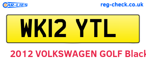 WK12YTL are the vehicle registration plates.