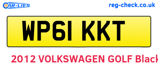 WP61KKT are the vehicle registration plates.