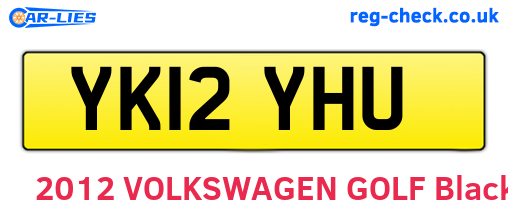 YK12YHU are the vehicle registration plates.