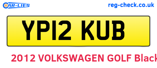 YP12KUB are the vehicle registration plates.