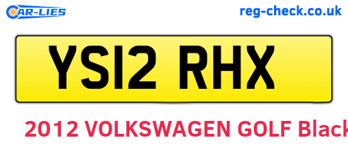 YS12RHX are the vehicle registration plates.