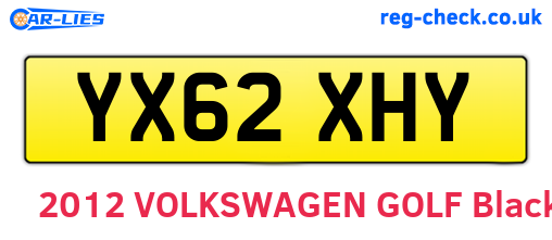 YX62XHY are the vehicle registration plates.