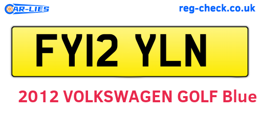 FY12YLN are the vehicle registration plates.