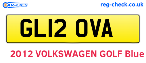 GL12OVA are the vehicle registration plates.
