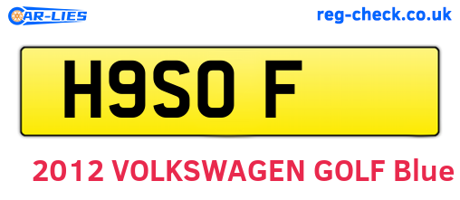 H9SOF are the vehicle registration plates.