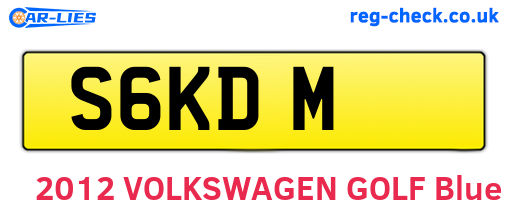 S6KDM are the vehicle registration plates.