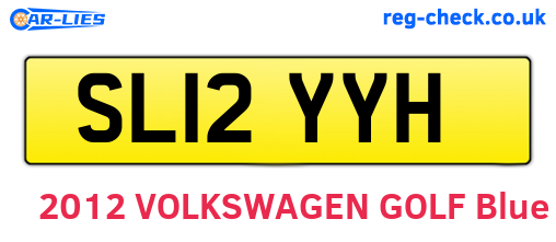 SL12YYH are the vehicle registration plates.