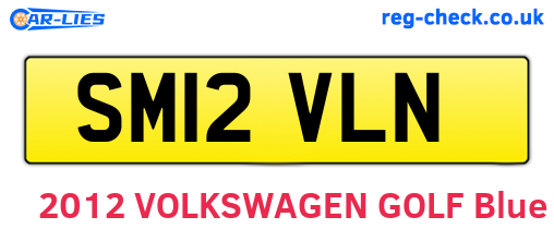 SM12VLN are the vehicle registration plates.