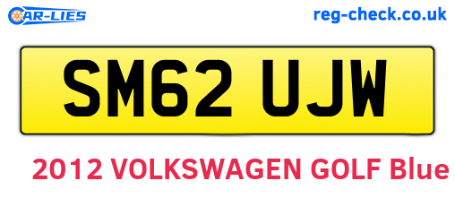 SM62UJW are the vehicle registration plates.