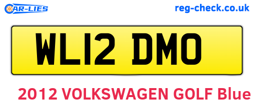WL12DMO are the vehicle registration plates.