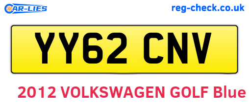 YY62CNV are the vehicle registration plates.