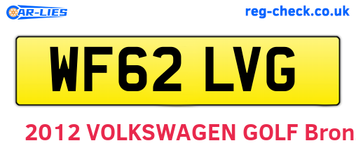 WF62LVG are the vehicle registration plates.