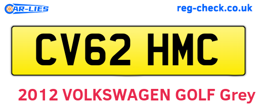 CV62HMC are the vehicle registration plates.