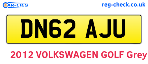 DN62AJU are the vehicle registration plates.